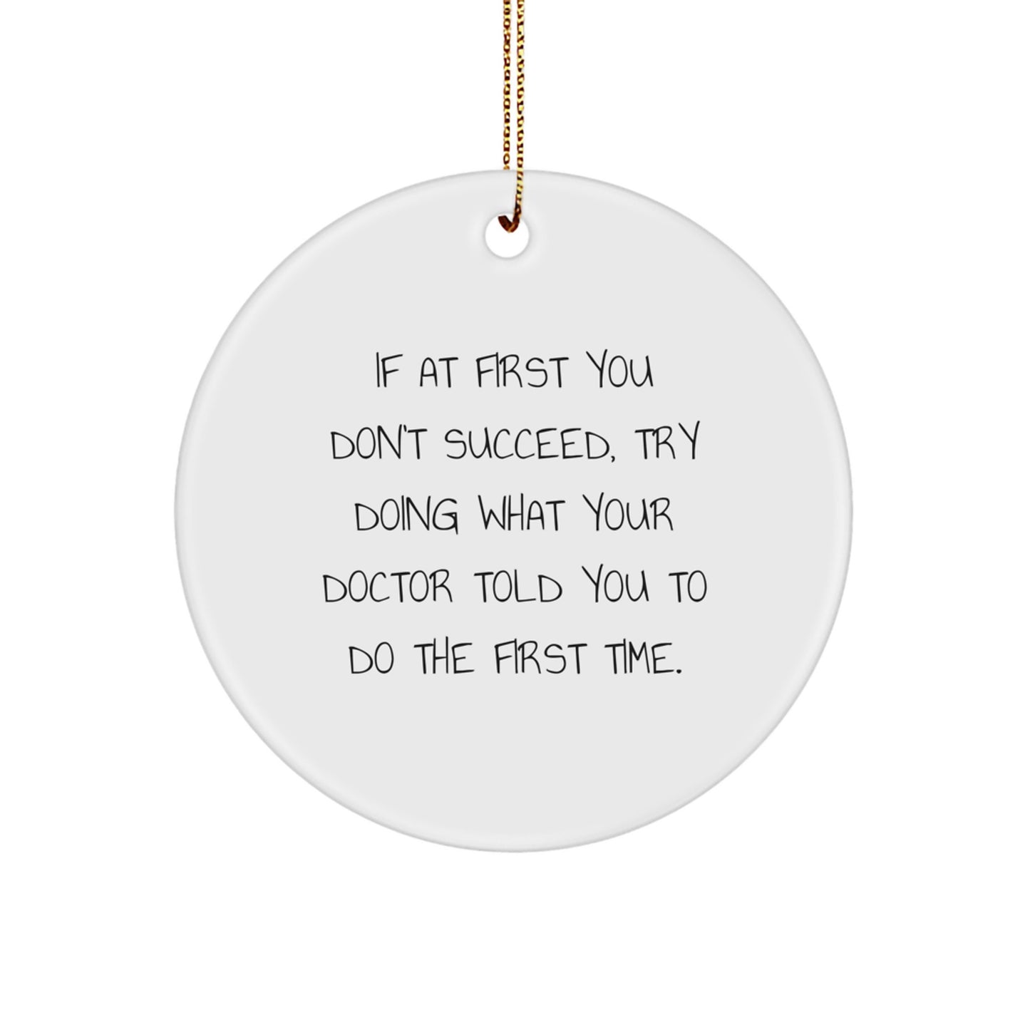 Doctor Keepsake Christmas Ornament for Him Gift - Image 1