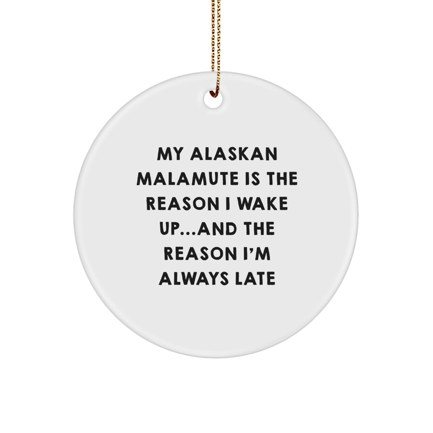 Funny Alaskan Malamute Dog Gifts for Friends, Alaskan Malamute Dog Lovers, Christmas Unique Gifts from Men - Image 1