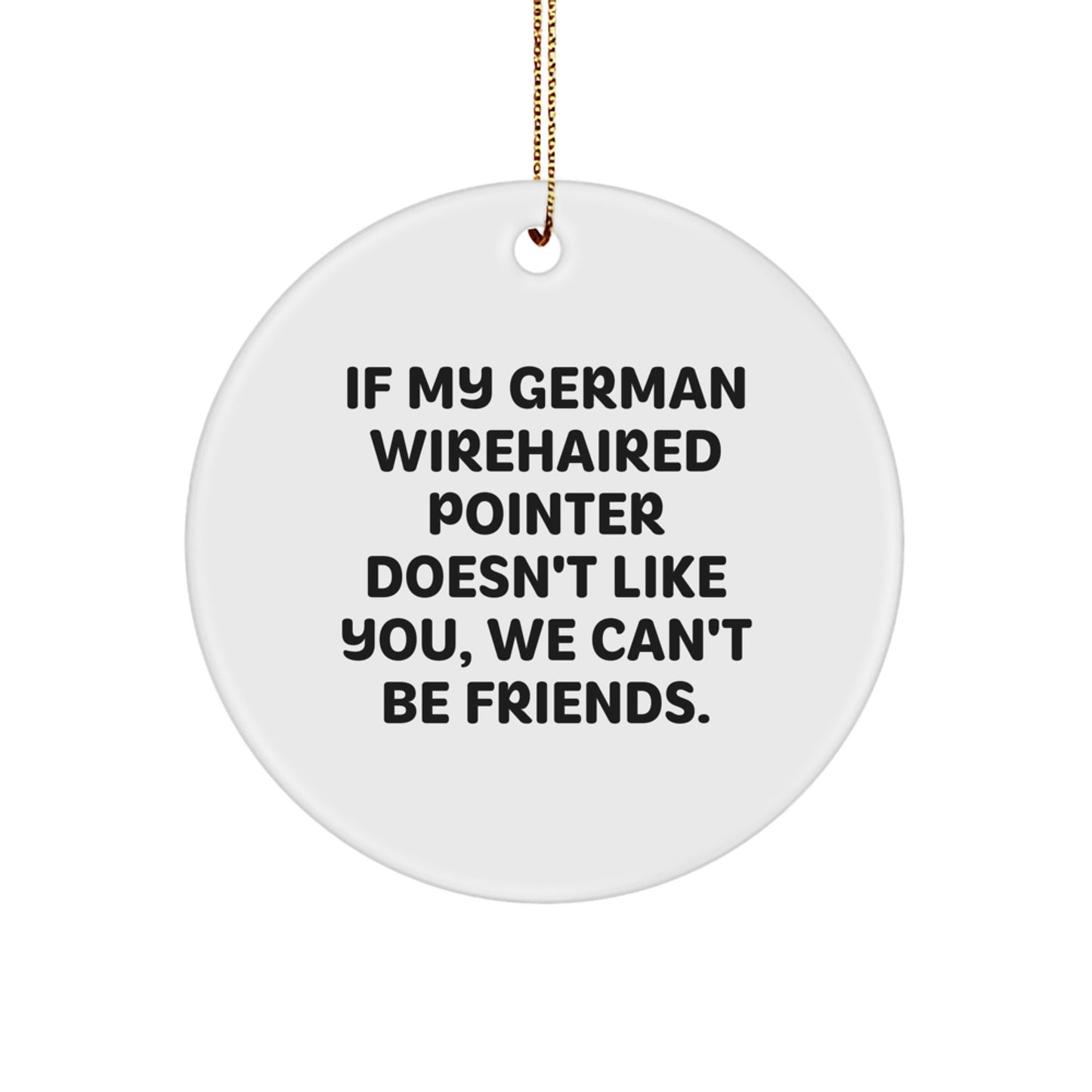 Funny German Wirehaired Pointer Dog Gifts for Men Women Friends Family Christmas Unique Ornaments - Image 1