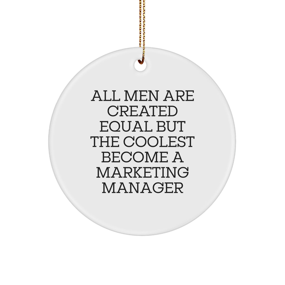Marketing Manager Christmas Ornament for Her Present Christmas Unique Gift - Image 1