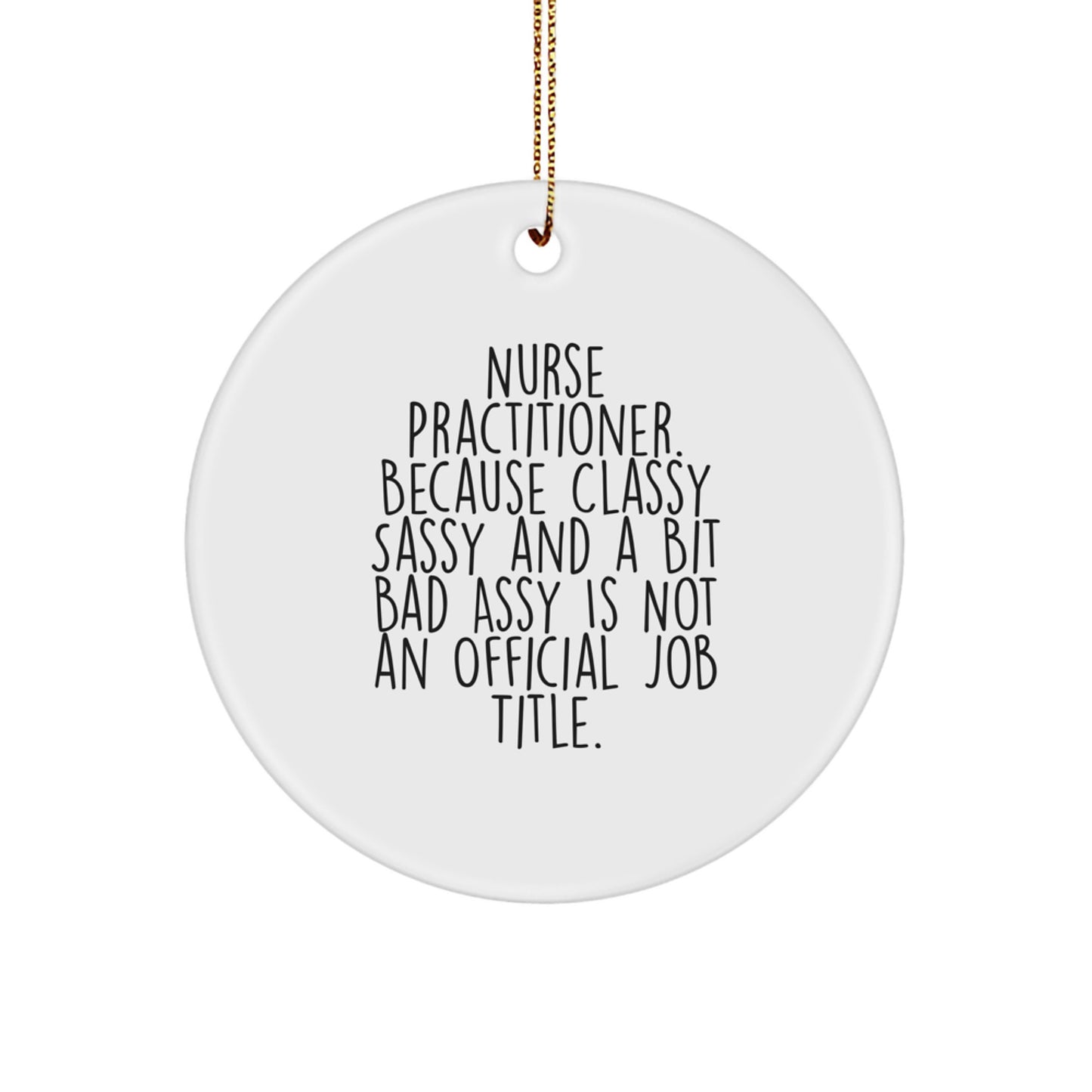 Nurse Practitioner Keepsake Christmas Ornament for Him Surprise Gift - Image 1
