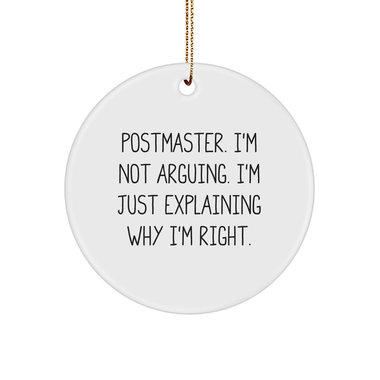 Funny Postmaster Gifts from Men to Postmaster, Christmas Unique Gifts for Postmaster Friends - Image 1