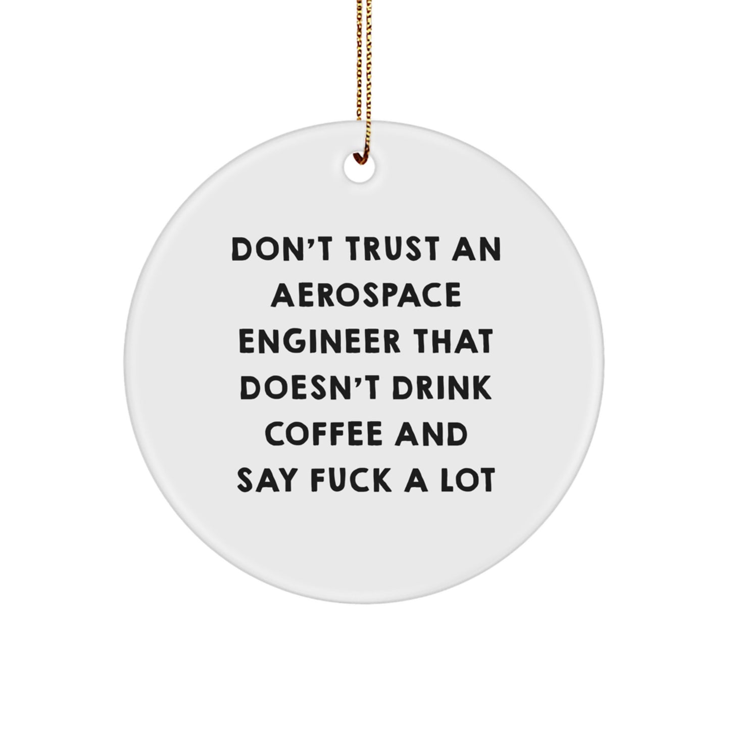 Sassy Aerospace Engineer Christmas Ornament Novelty Gift for Friends - Image 1