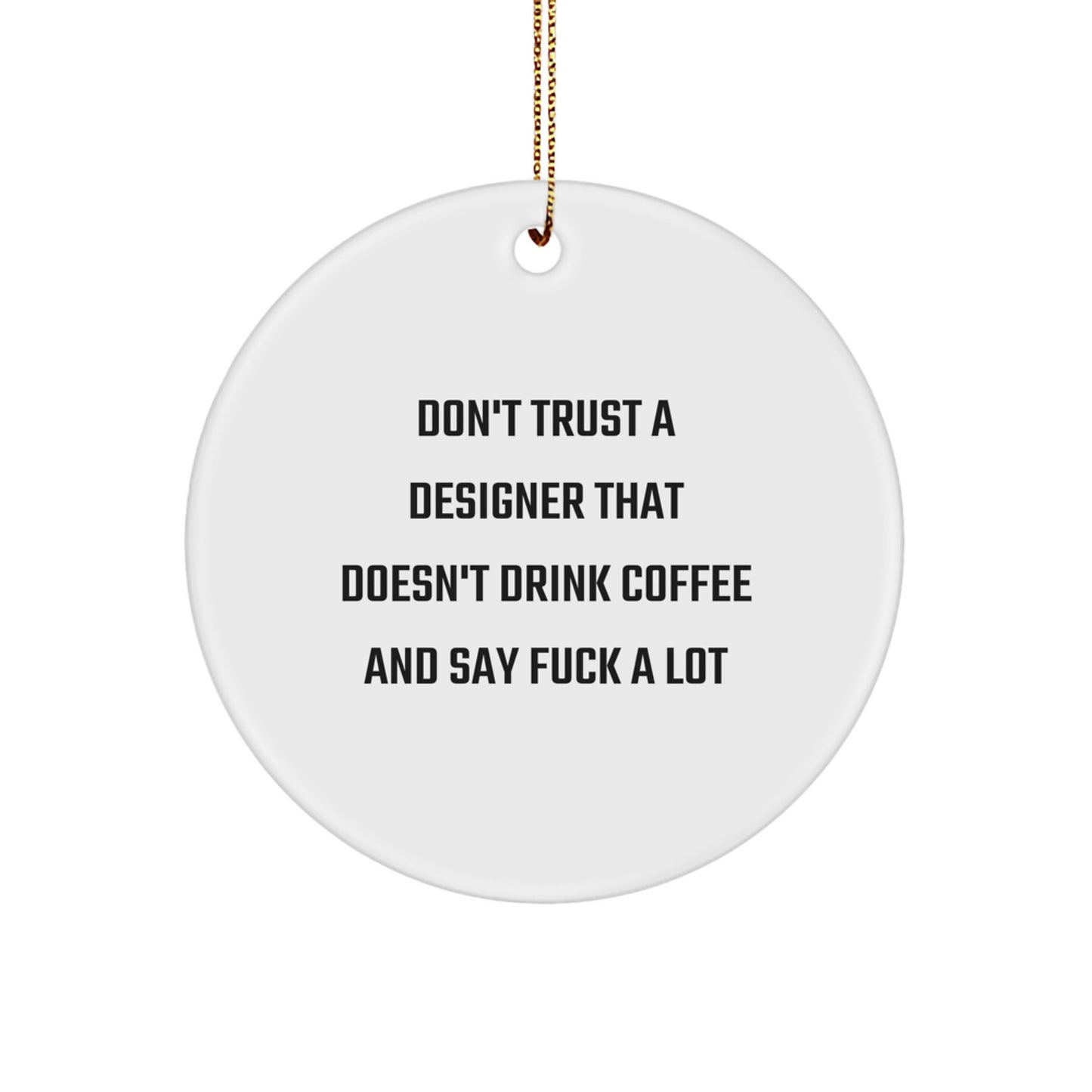 Funny Designer Circle Ornaments Gifts from Friends for Christmas Unique - Image 1