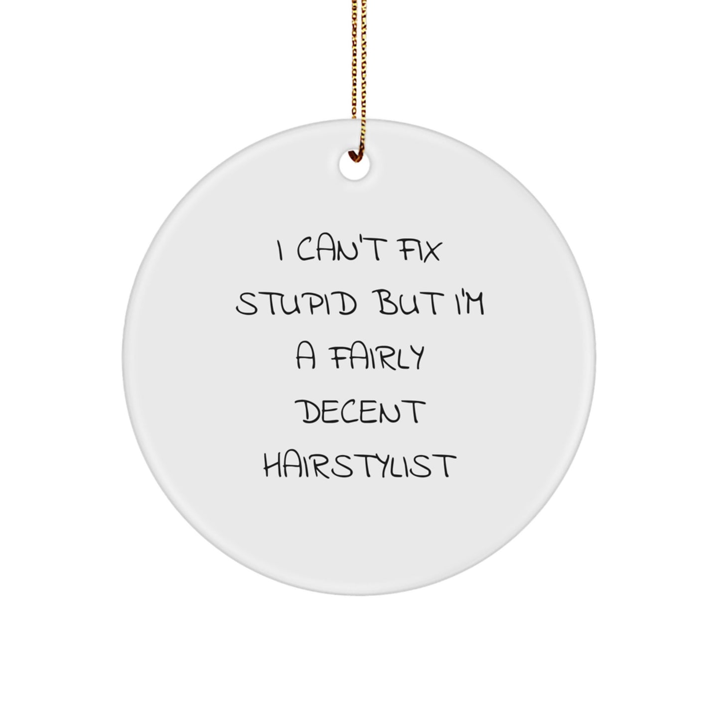 Christmas Unique Gift Ornament for Her Hairstylist Funny Present - Image 1