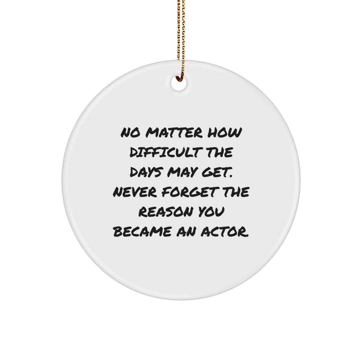 Joyful Surprise Actor Christmas Ornament Favorite Kids Bright Gift - Image 1