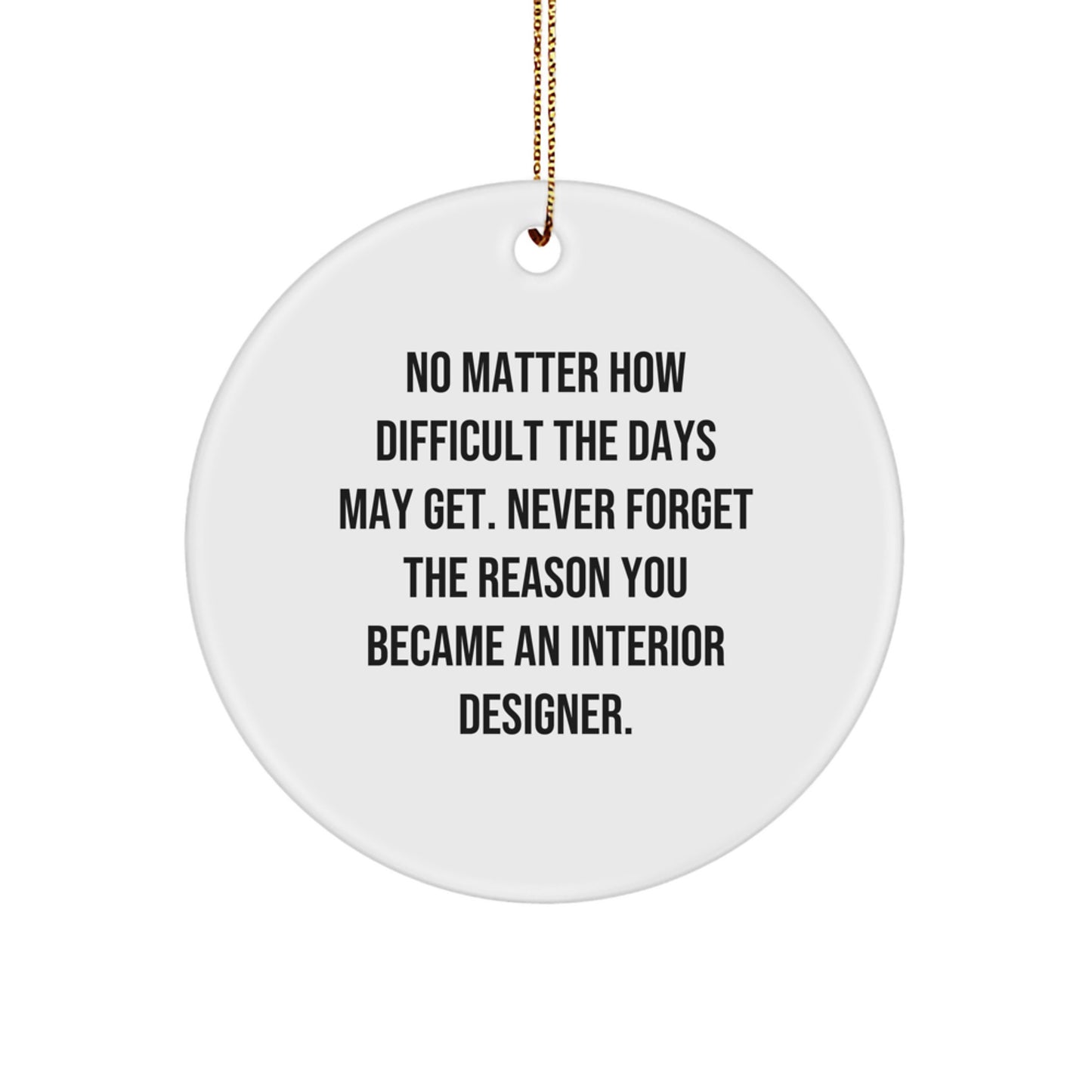 Christmas Unique Gift for Her Interior Designer Ornament Present Bright - Image 1