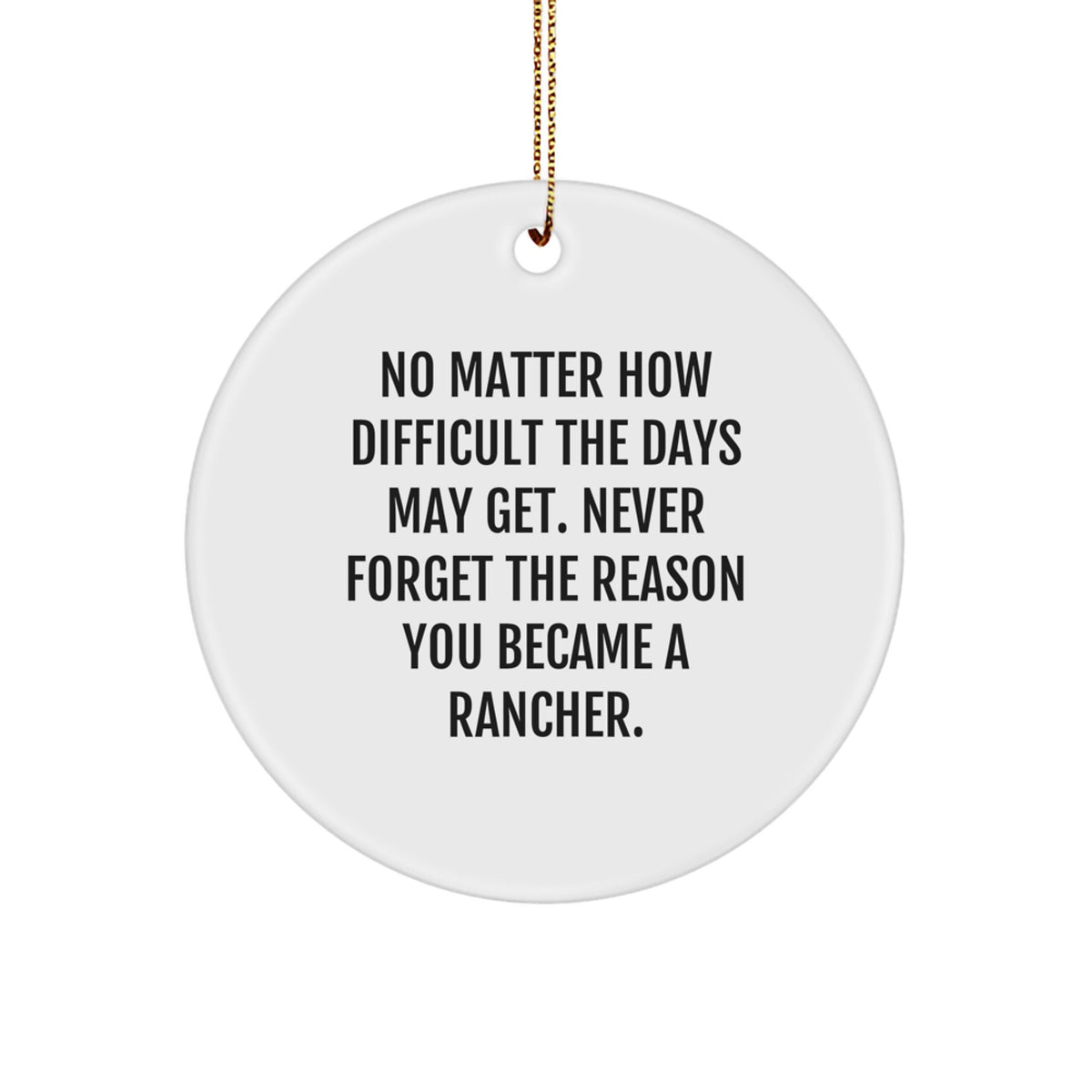 Rancher Keepsake Christmas Ornament for Him Gift - Image 1