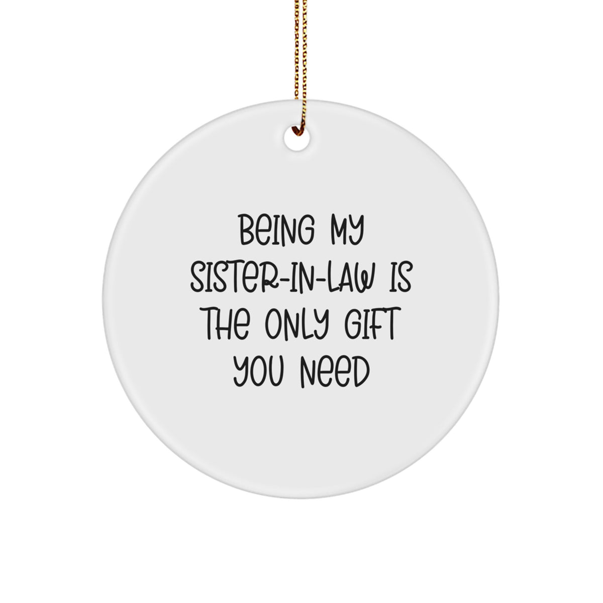 Sister-in-Law Keepsake Holiday Christmas Ornament Gift for Him - Image 1