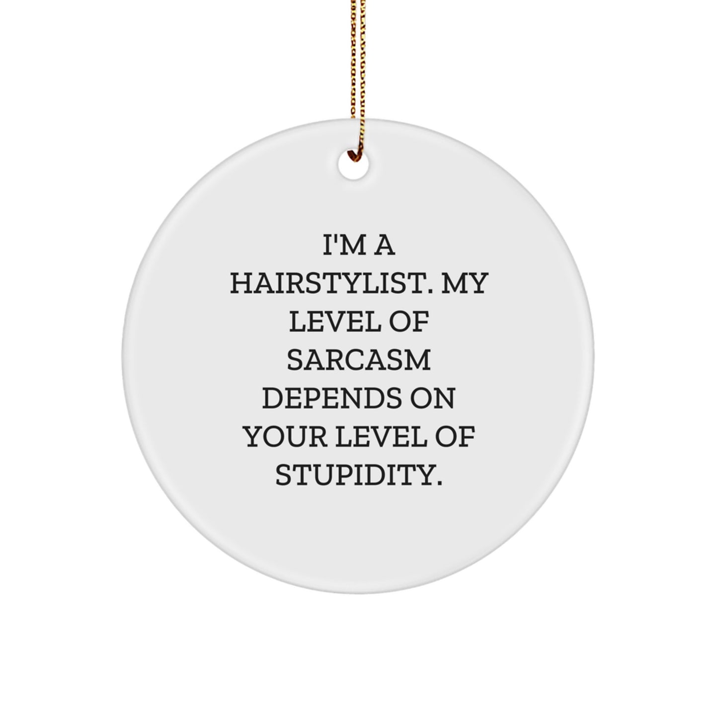 Hairstylist Keepsake Christmas Ornament for Him Surprise Gift - Image 1