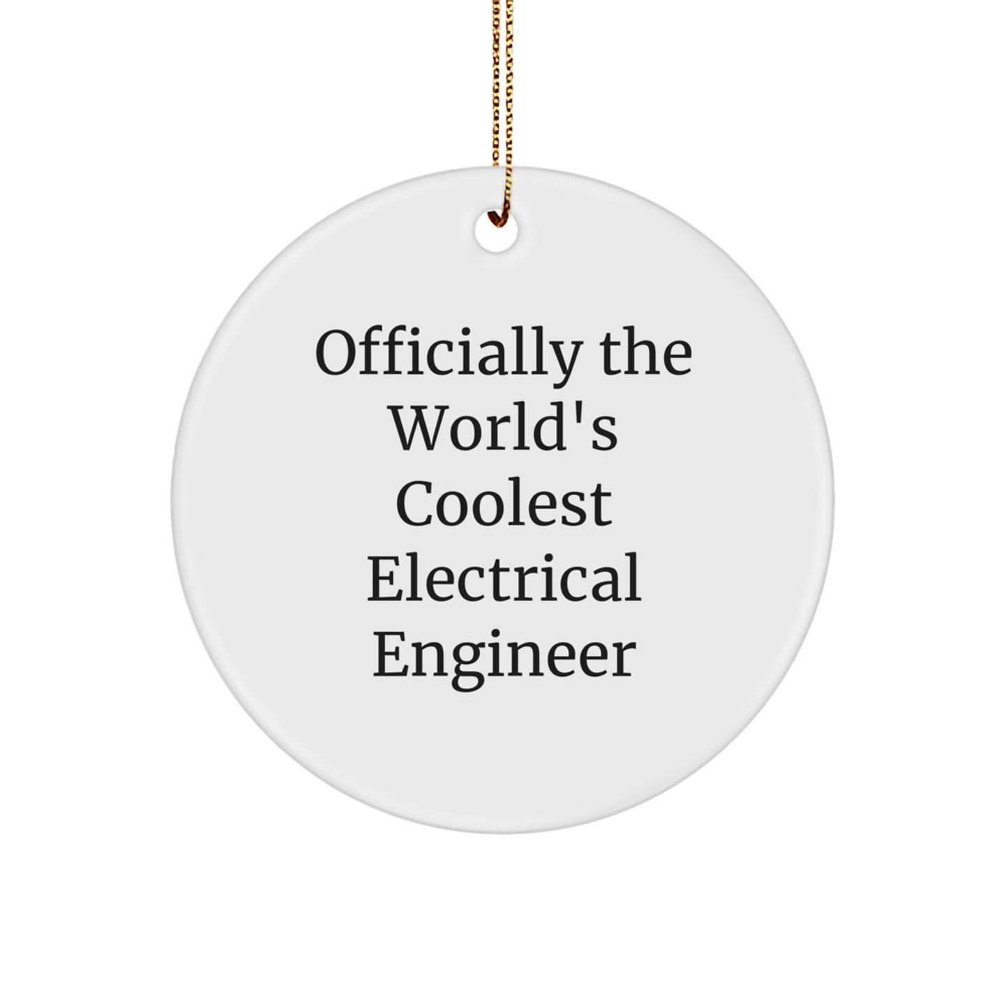 Family World Coolest Electrical Engineer Tree Christmas Ornament Gift - Image 1