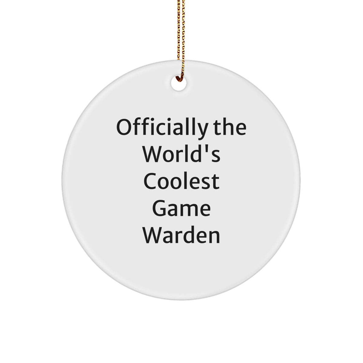 Cool Game Warden Christmas Ornament Novelty for Friends Gift - Image 1