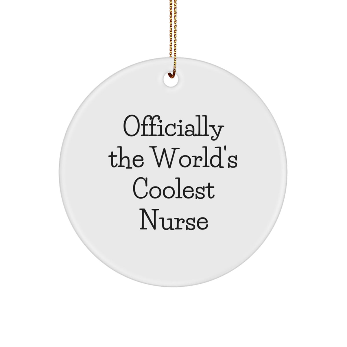 Nurse Keepsake Christmas Ornament for Him Gift – The World's Nurse - Image 1