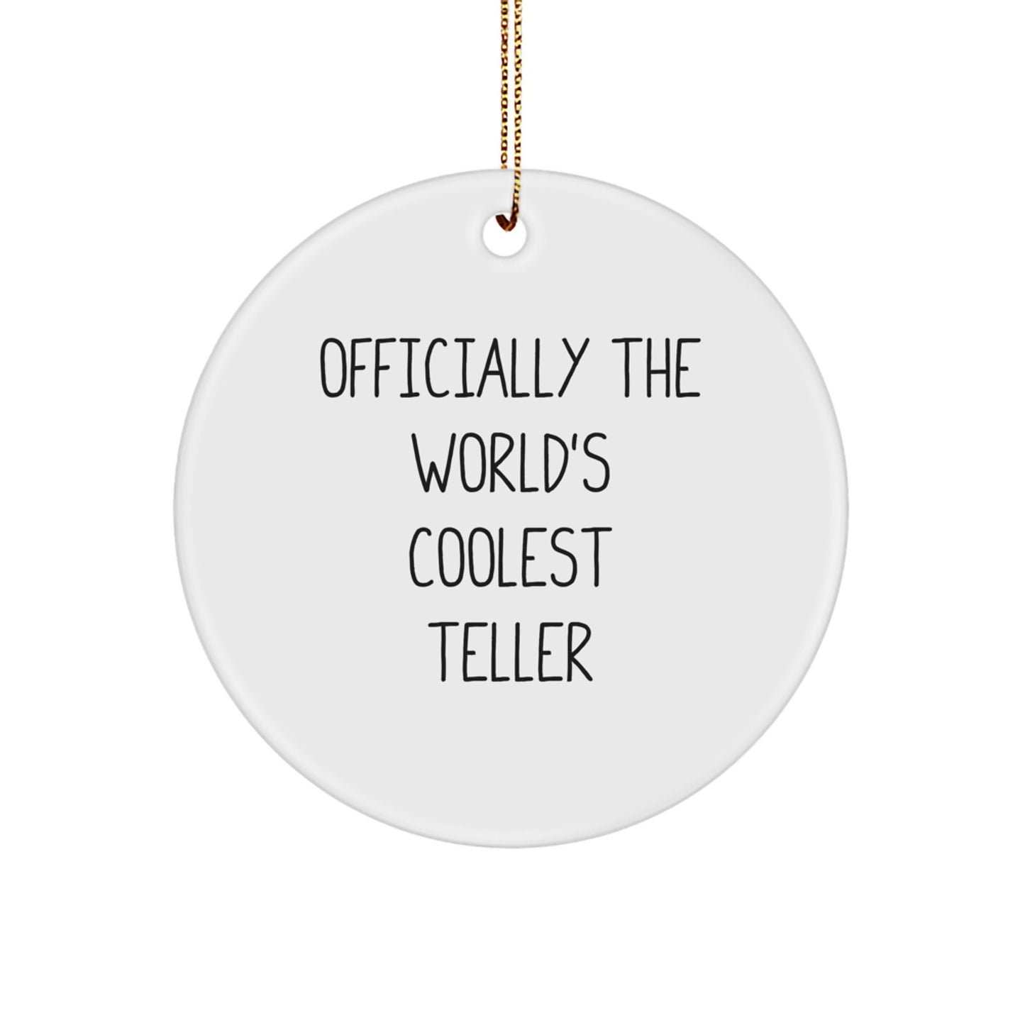 Funny Teller Circle Ornament Gifts from Friends, Perfect for Christmas Unique Gifts - Image 1