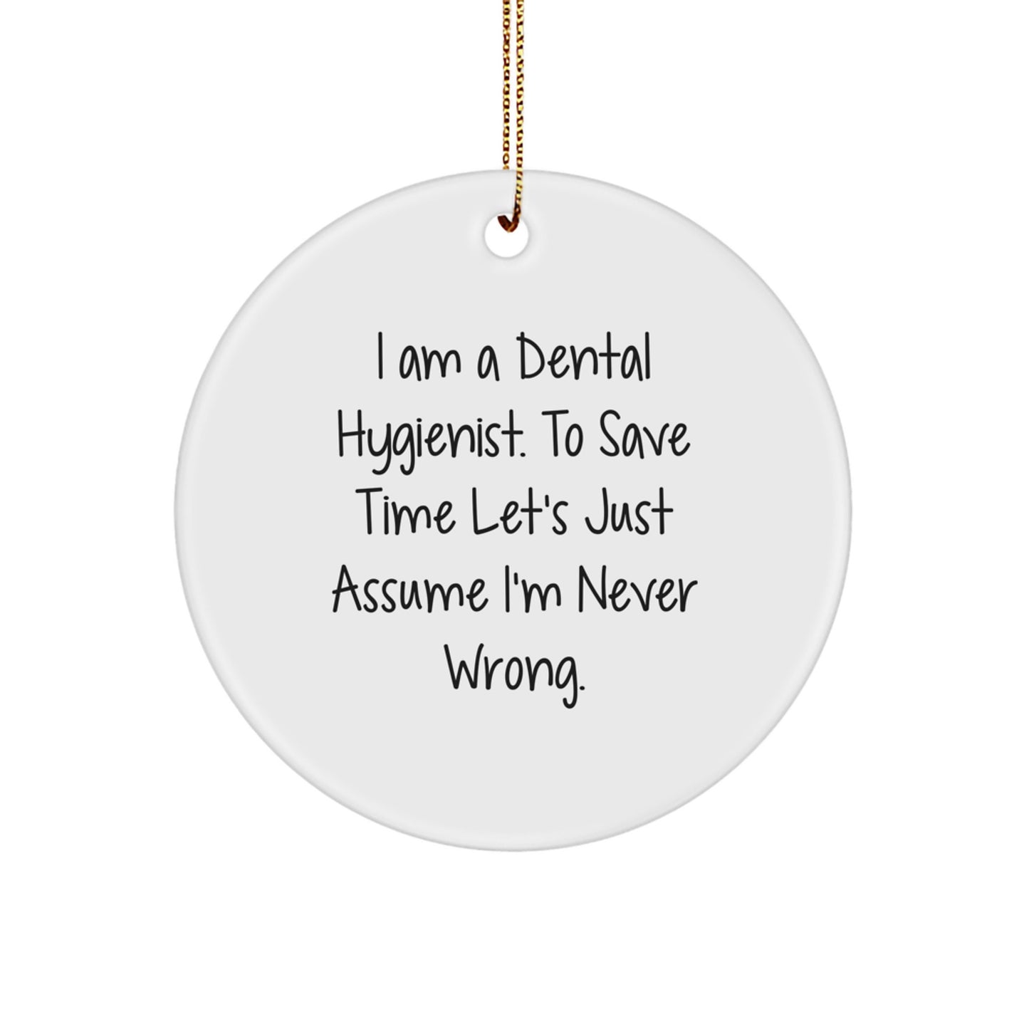 Christmas Gift for Her Dental Hygienist Keepsake Ornament Present - Image 1