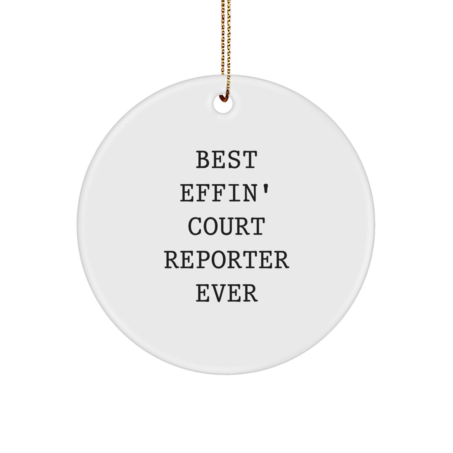 Court Reporter Christmas Ornament for Coworkers Idea Gift - Image 1