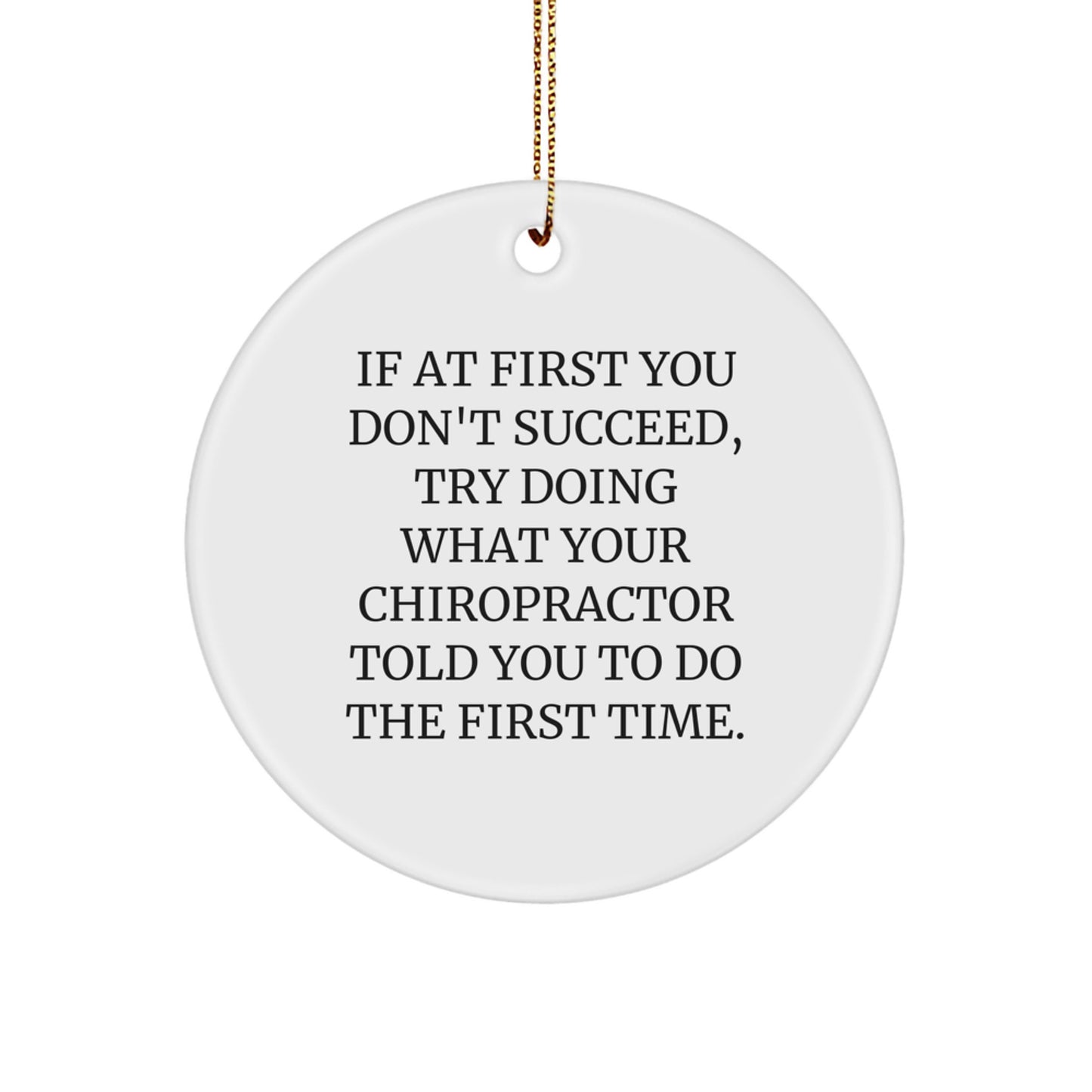 Chiropractor Keepsake Holiday Christmas Ornament for Him Gift - Image 1
