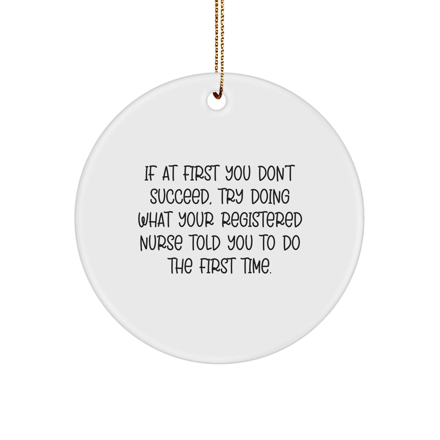 Christmas Gift for Her Registered Nurse Ornament Present - Image 1