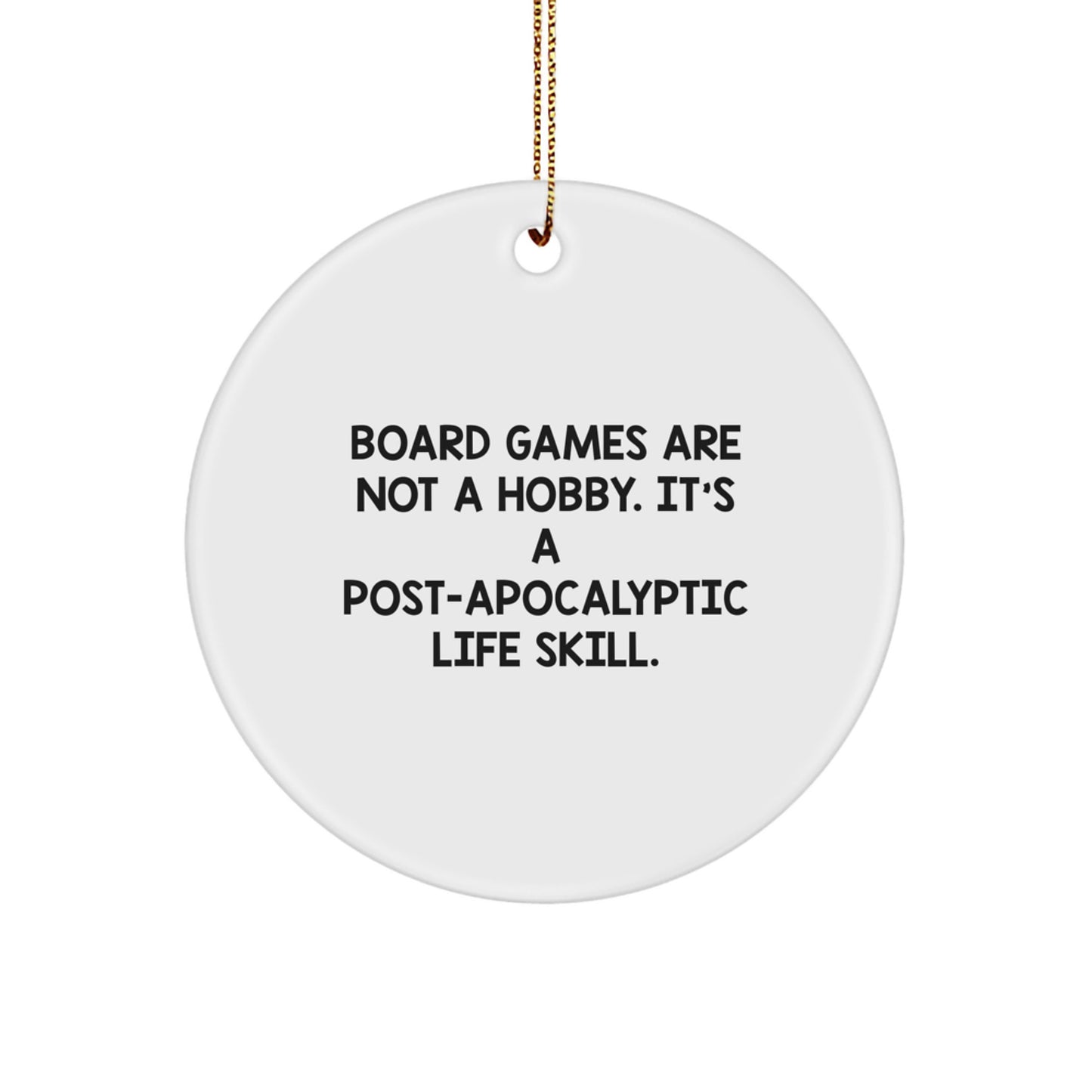 Funny Board Games Gifts for Men from Friends, Unique Circle Ornament for Christmas - Image 1