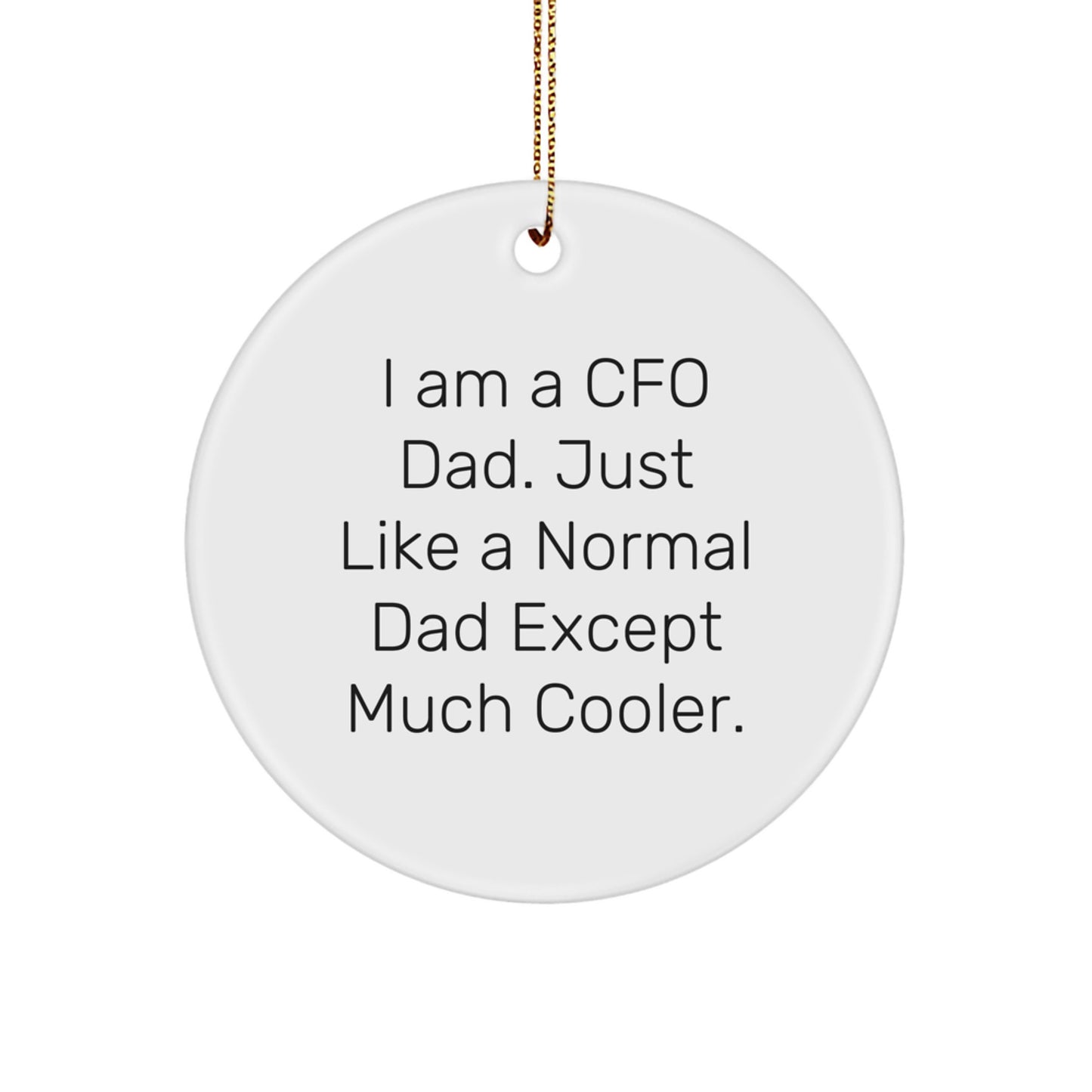 Cfo Dad Keepsake Christmas Ornament for Him Gift – Holiday Tree - Image 1