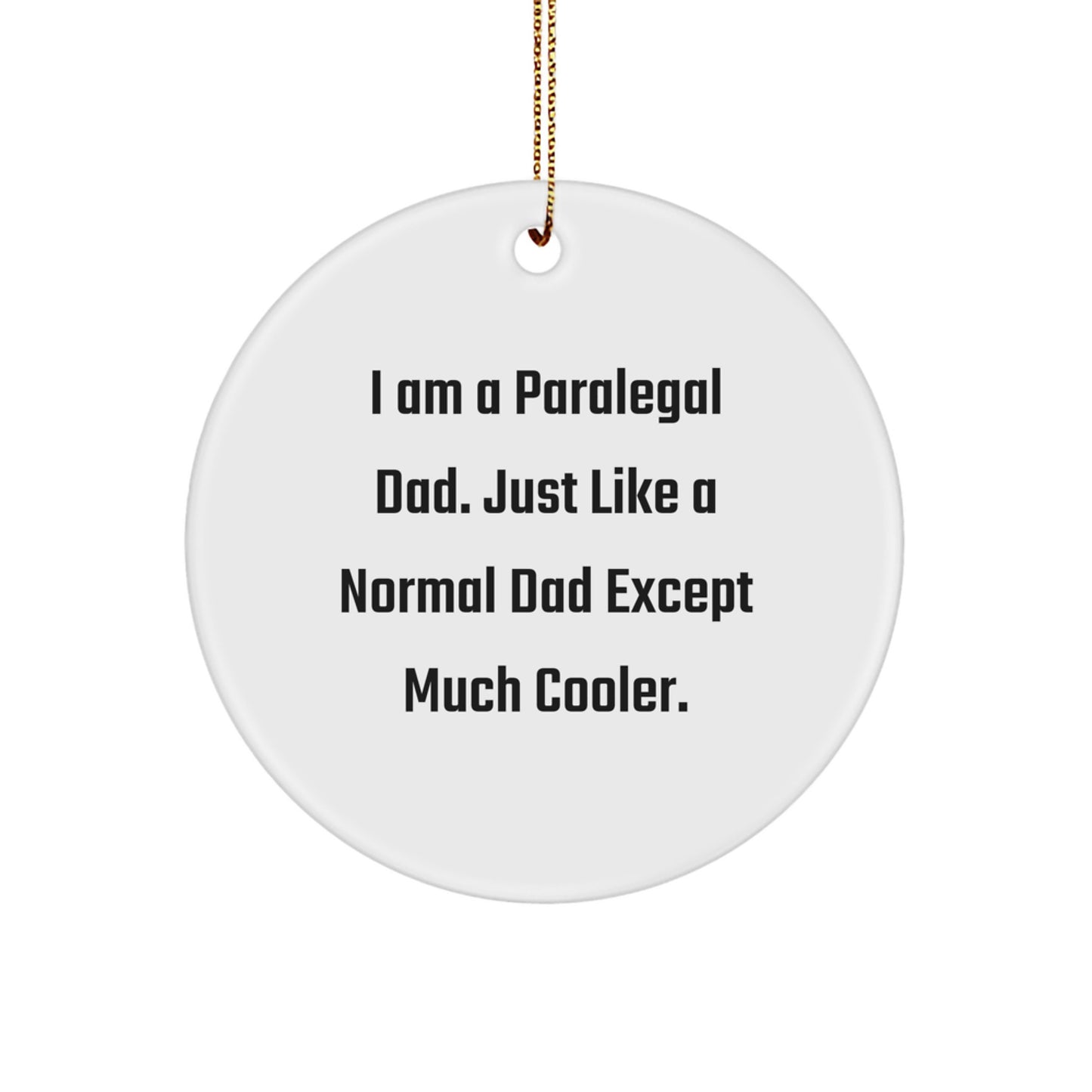 Paralegal Dad Keepsake Christmas Ornament for Him Holiday Gift - Image 1
