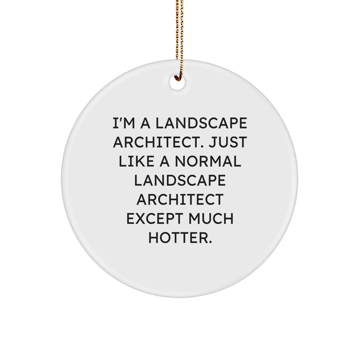 Funny Landscape Architect Gifts, I'm A Landscape Architect Except Much Hotter., Christmas Unique Gifts for Landscape Architects - Image 1