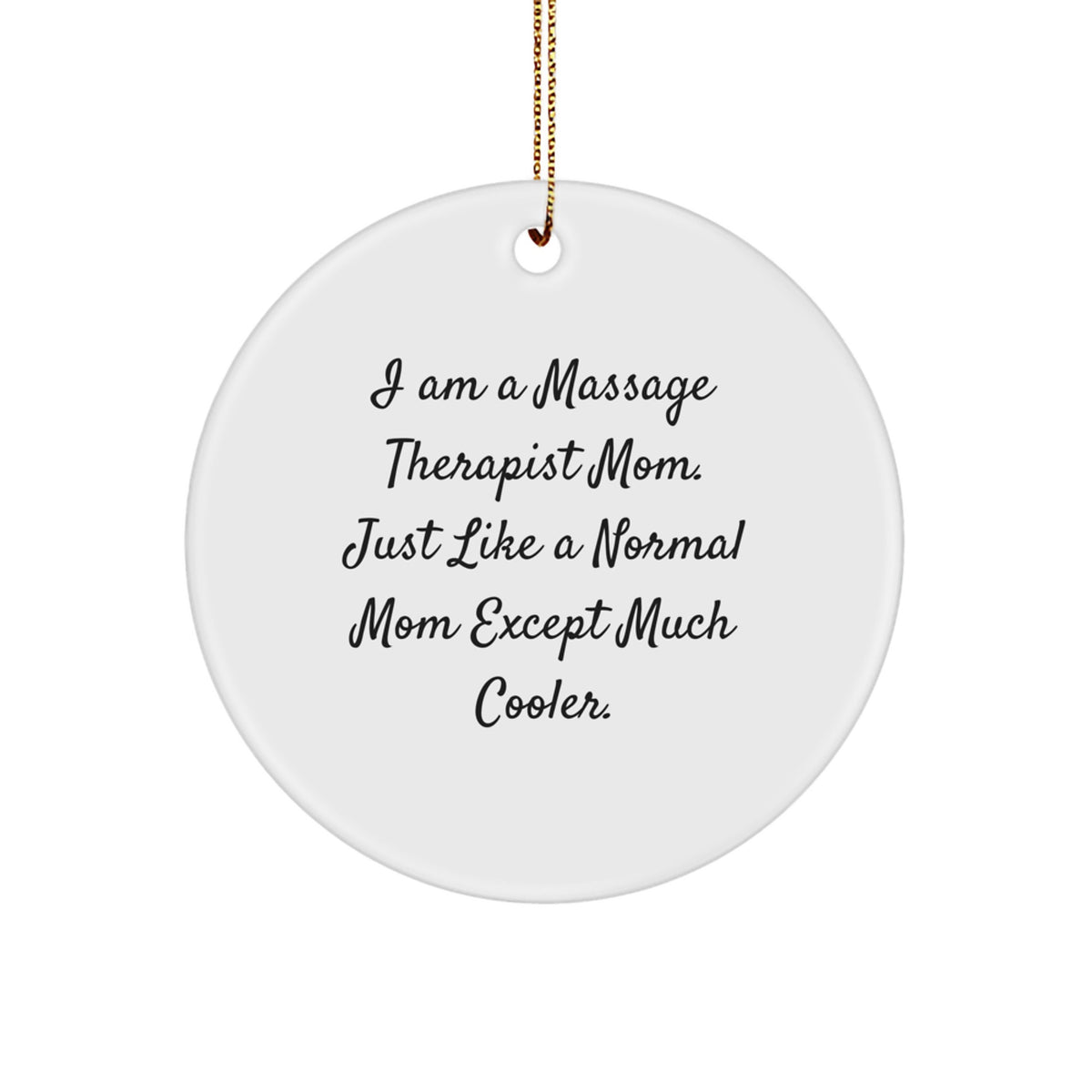 Christmas Gift for Her Massage Therapist Mom Ornament Present - Image 1