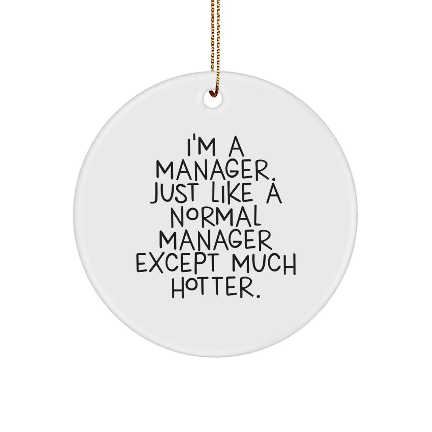 Funny Manager Circle Ornament Gifts from Friends and Family for Manager - Image 1