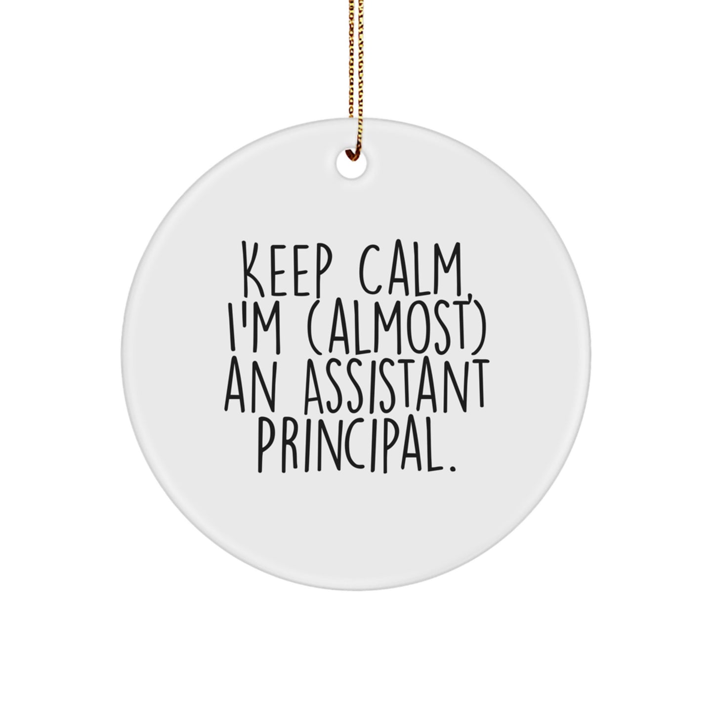 Assistant Principal Keepsake Christmas Ornament for Him Durable Gift - Image 1