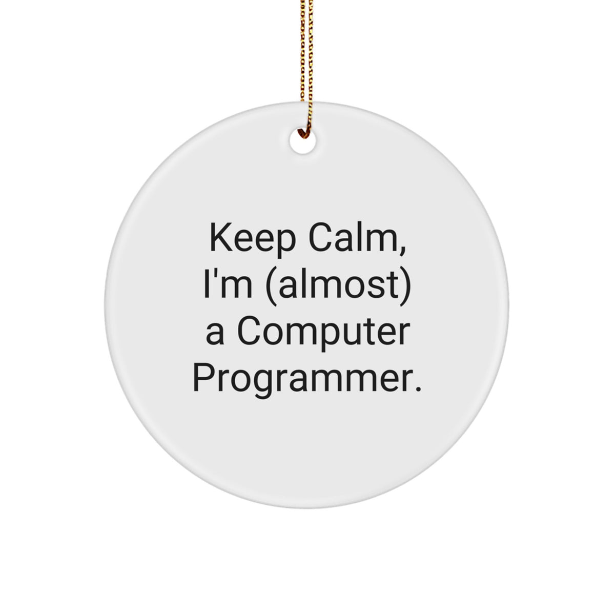 Computer Programmer Christmas Ornament for Coworkers Idea Gift - Image 1