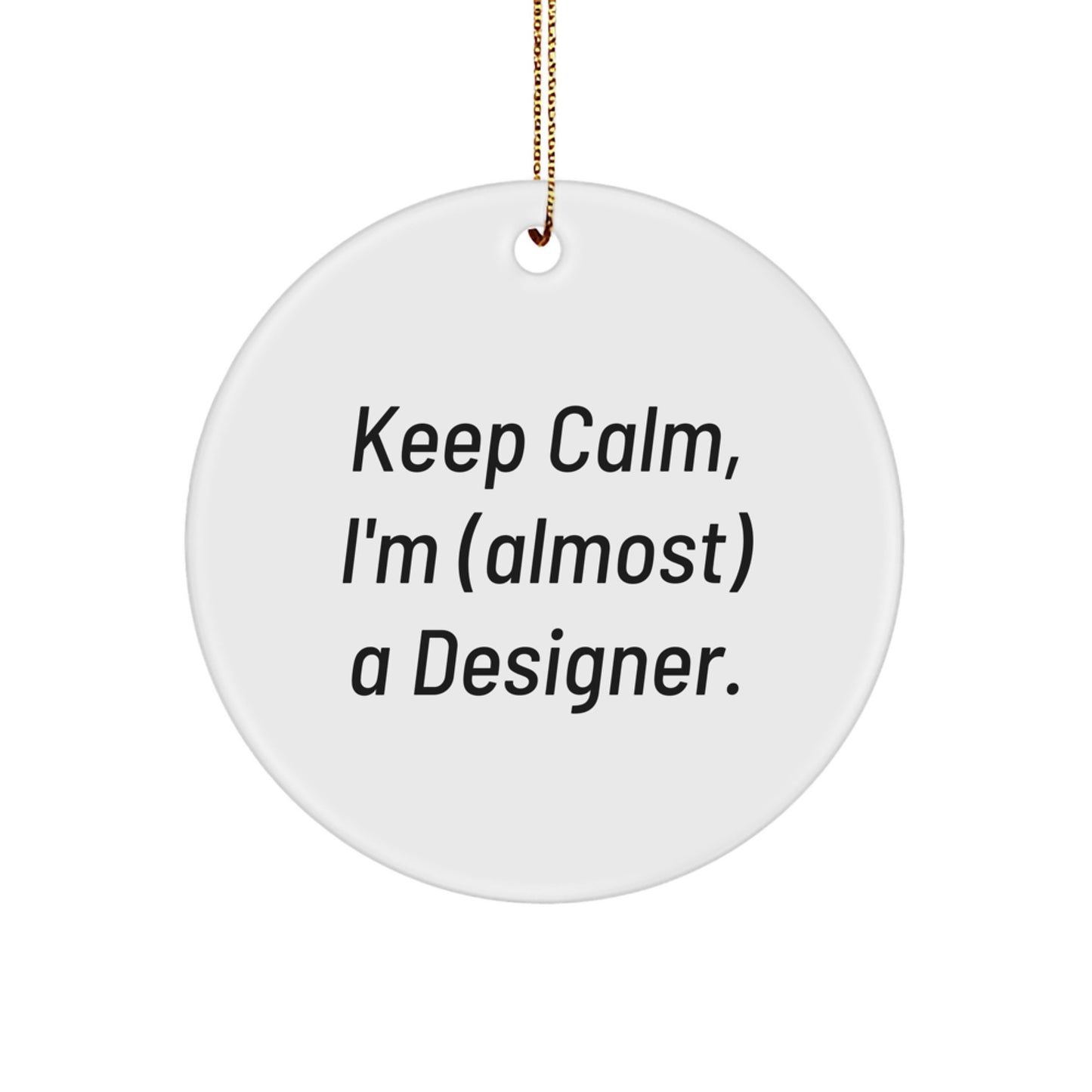 Designer Calm Novelty Christmas Ornament for Friends Gift - Image 1
