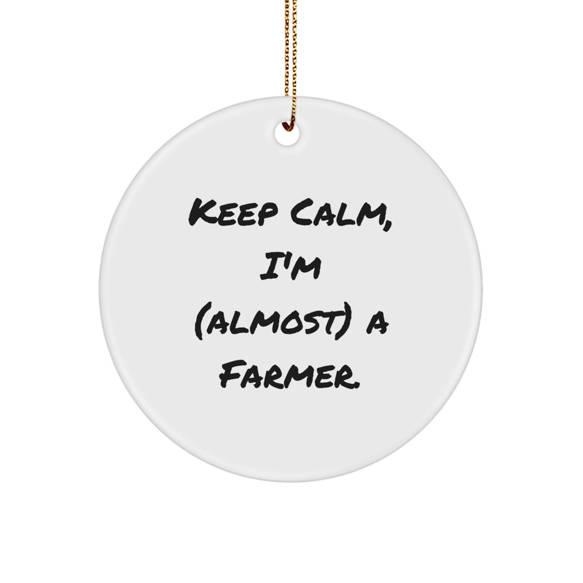 Christmas Gift for Her Farmer Keepsake Ornament Present - Image 1