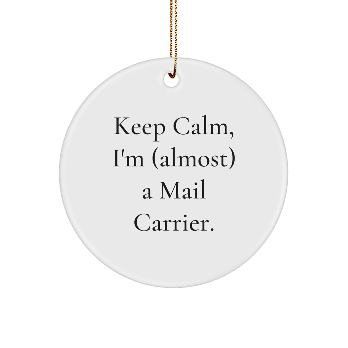 Mail Carrier Keepsake Christmas Ornament for Him Gift - Image 1