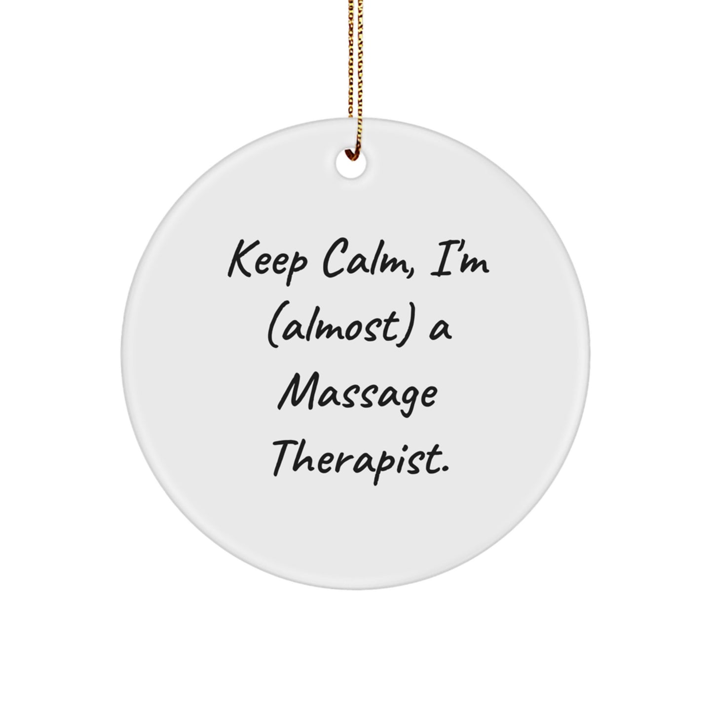 Massage Therapist Keepsake Christmas Ornament for Him Gift - Image 1