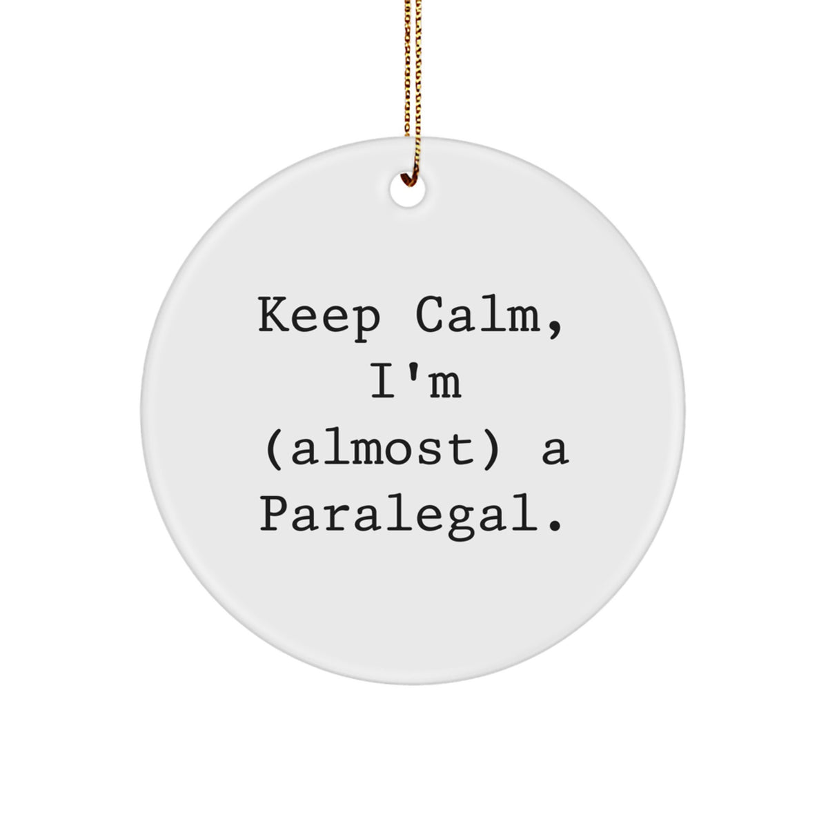 Paralegal Keepsake Christmas Ornament for Him Gift - Image 1
