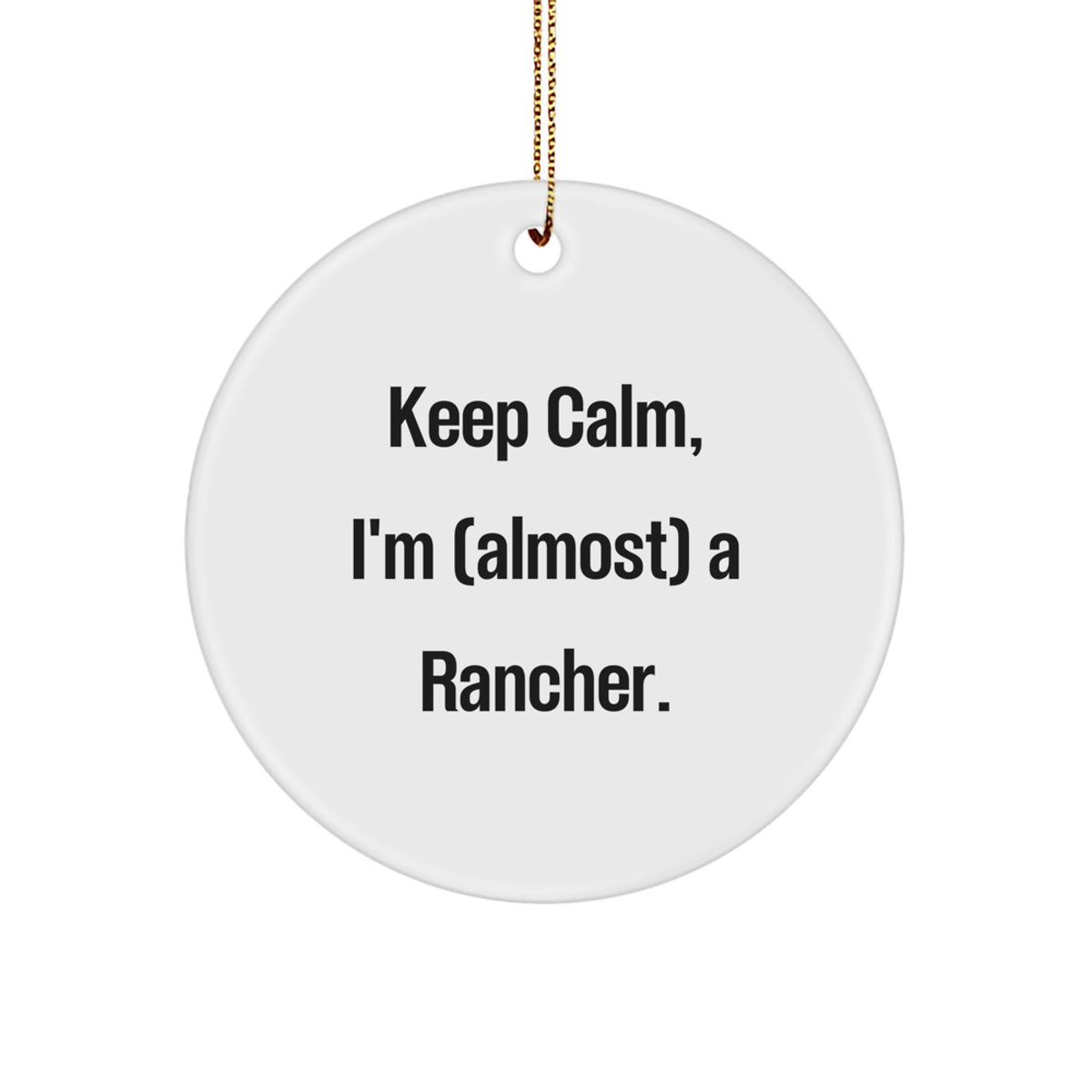 Rancher Keepsake Christmas Ornament for Him Gift - Image 1