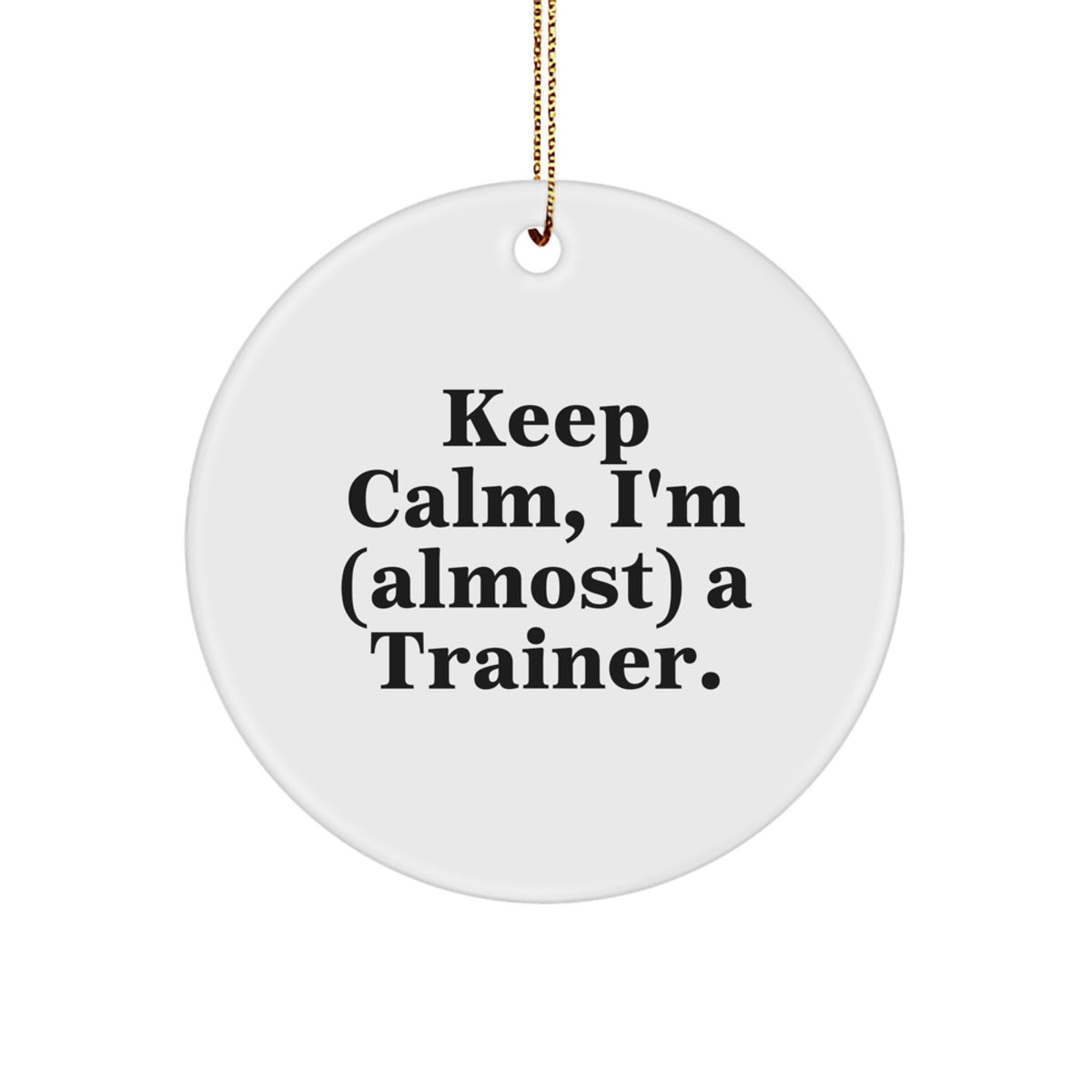 Christmas Gift for Her Trainer Keepsake Ornament Present White - Image 1
