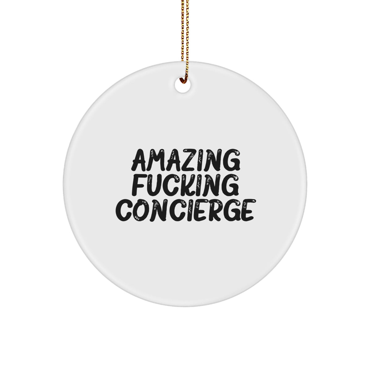 Family Treasure Christmas Ornament Amazing F*cking Concierge Gift - Image 1