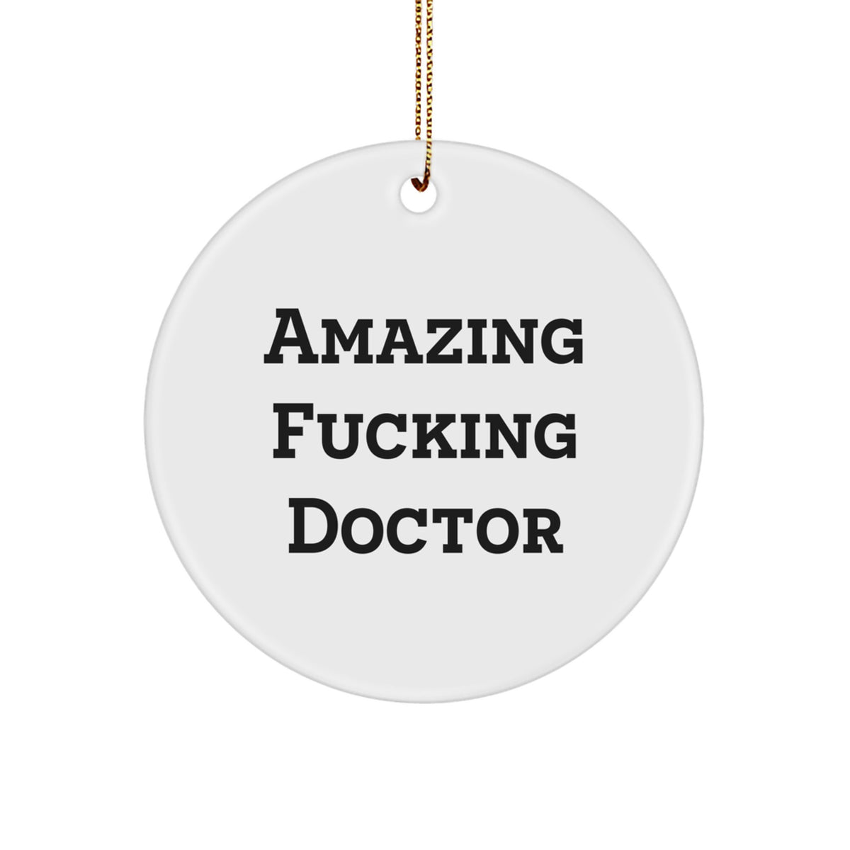 Doctor Circle Christmas Ornament Idea Holiday Gift for Coworkers - Image 1