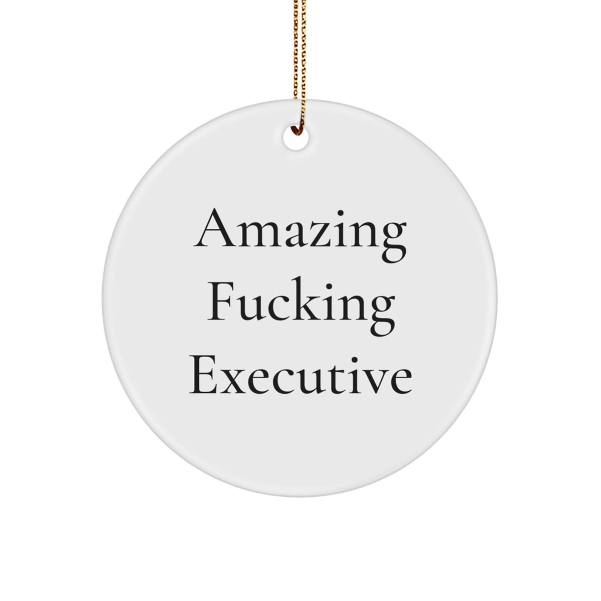 Bold Executive Christmas Ornament for Friends Gift – A Keepsake - Image 1