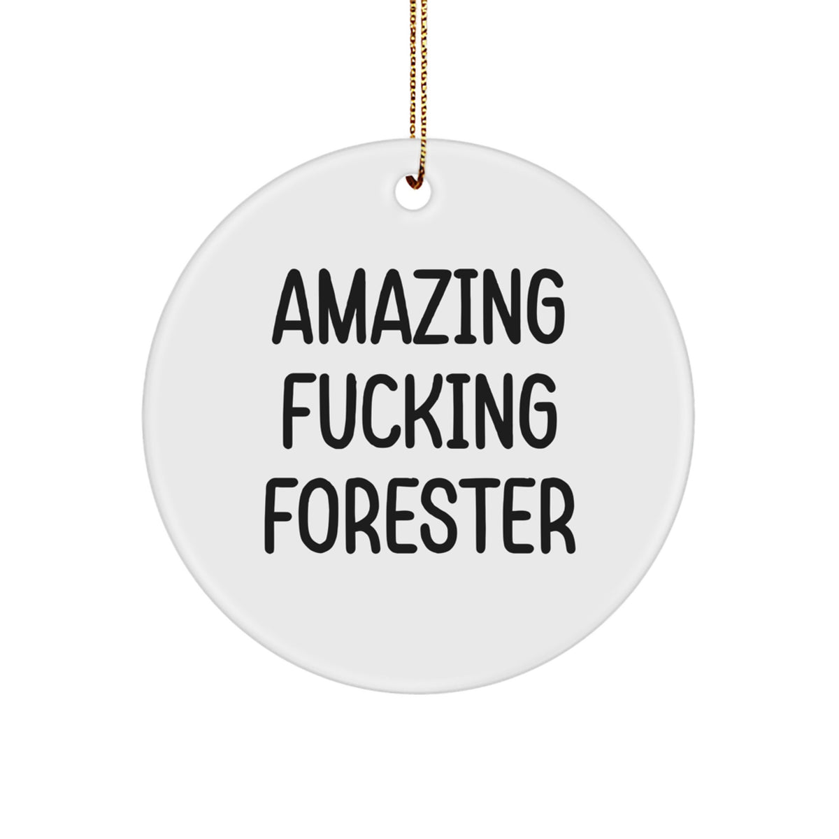Christmas Gift for Her Forester Amazing Fitting Ornament Present - Image 1