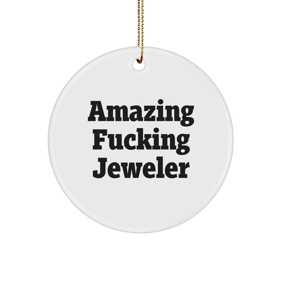 Jeweler Keepsake Christmas Ornament for Him Gift – Amazing Jeweler - Image 1