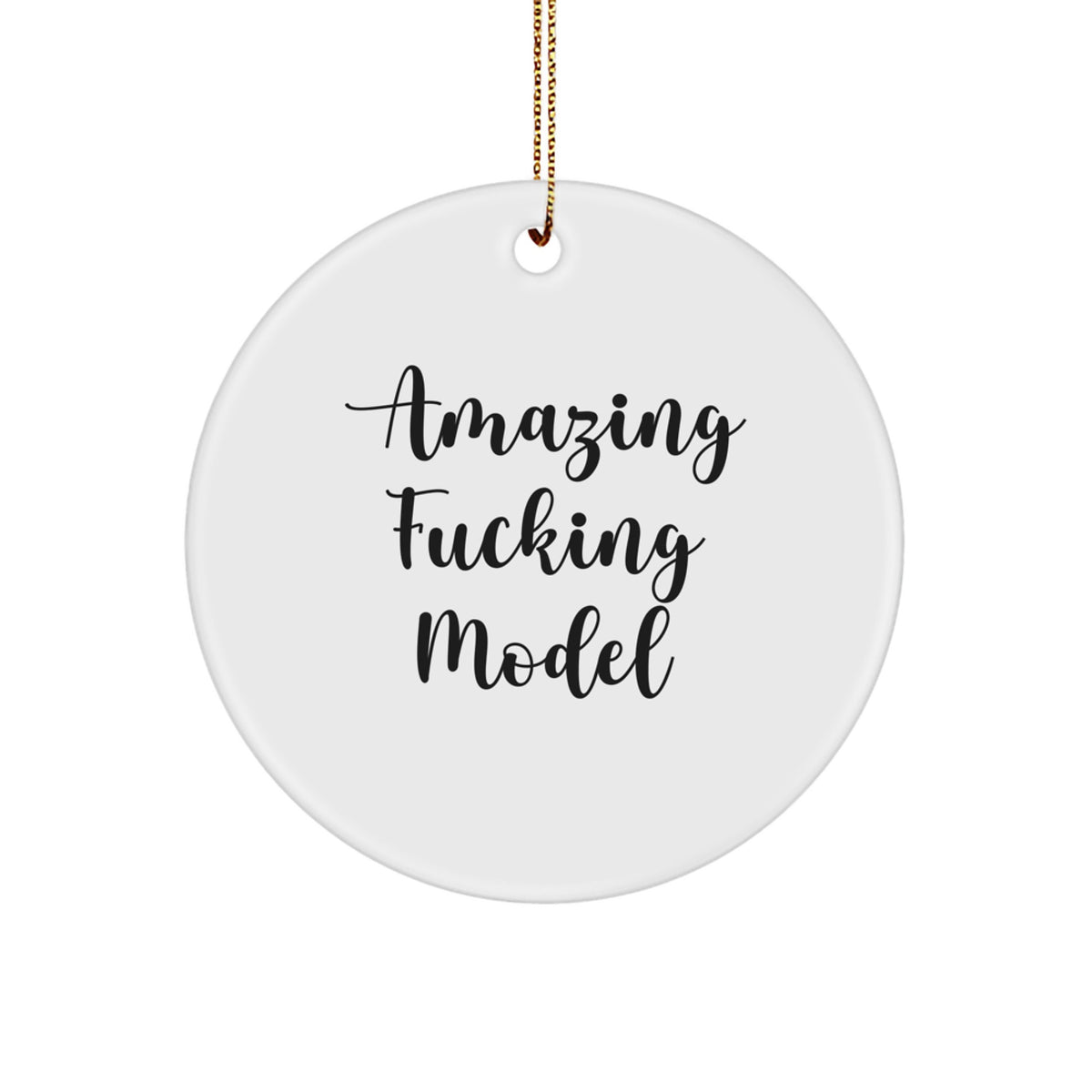 Christmas Gift Model Circle Ornament for Her Present - Image 1