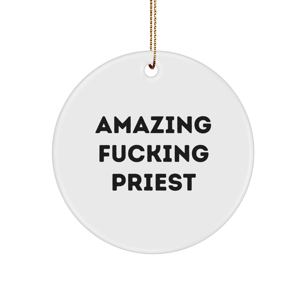 Priest Circle Ornament Favorite Surprise for Kids Christmas Gift - Image 1