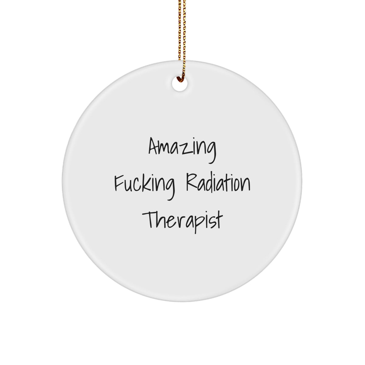 Radiation Therapist Christmas Ornament Bright Idea for Coworkers Gift - Image 1