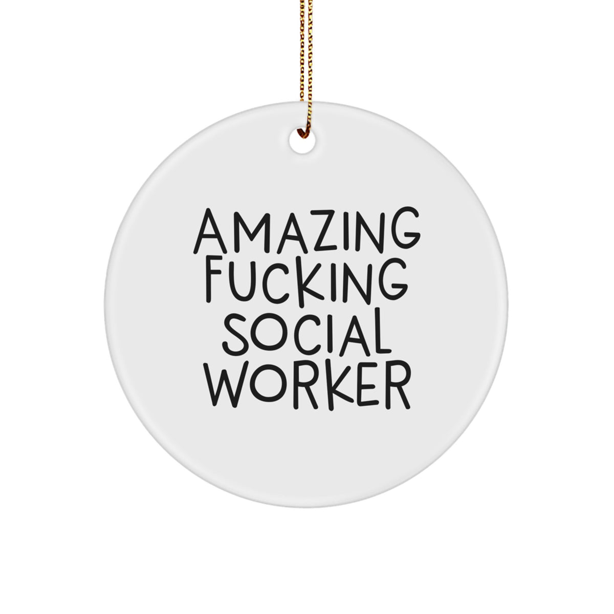 Christmas Gift Keepsake Ornament for Her Present Social Worker - Image 1