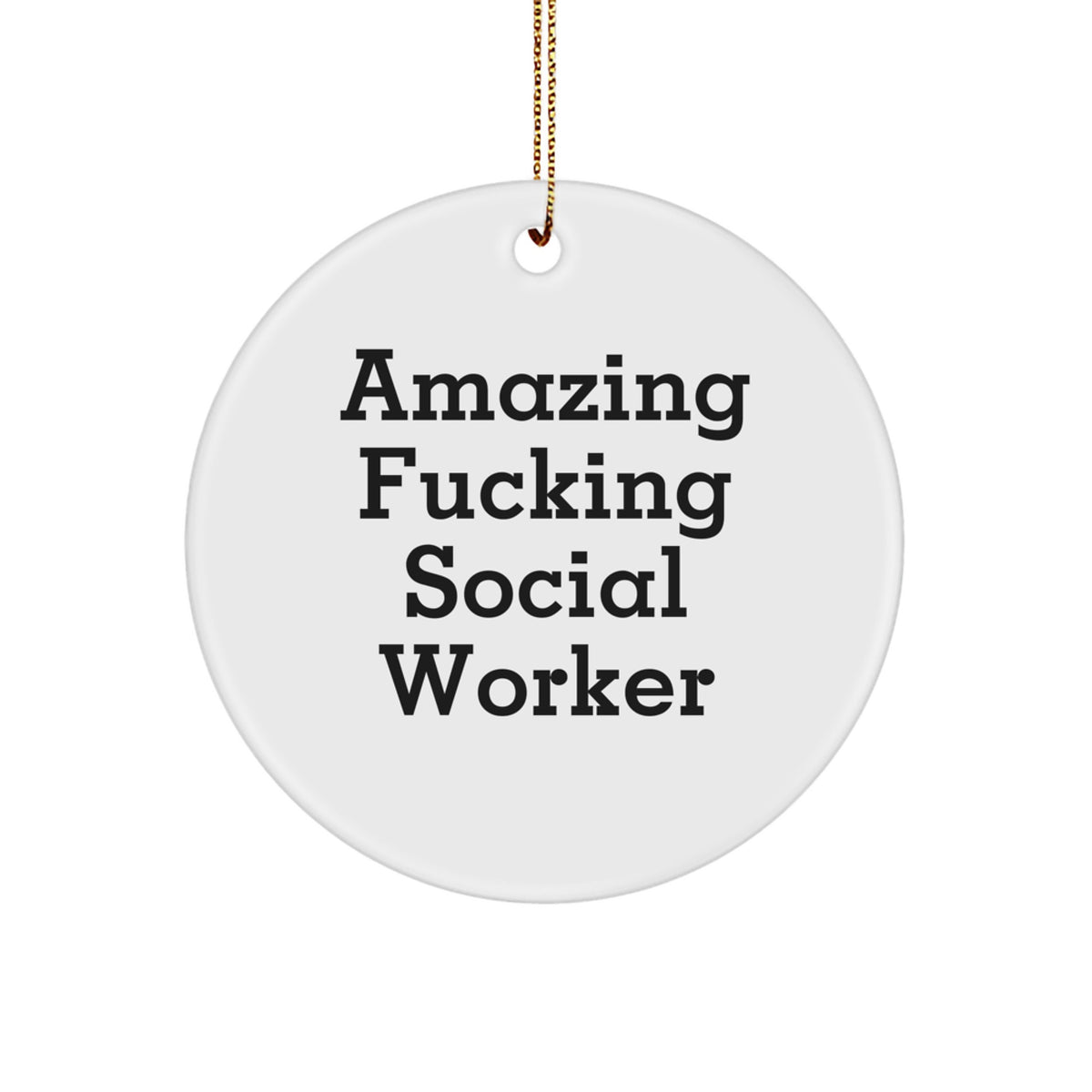 Bold Essential Christmas Ornament for Neighbors Social Worker Gift - Image 1