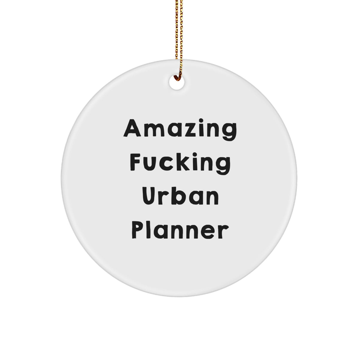 Bold Urban Planner Christmas Ornament Novelty for Friends Gift - Image 1