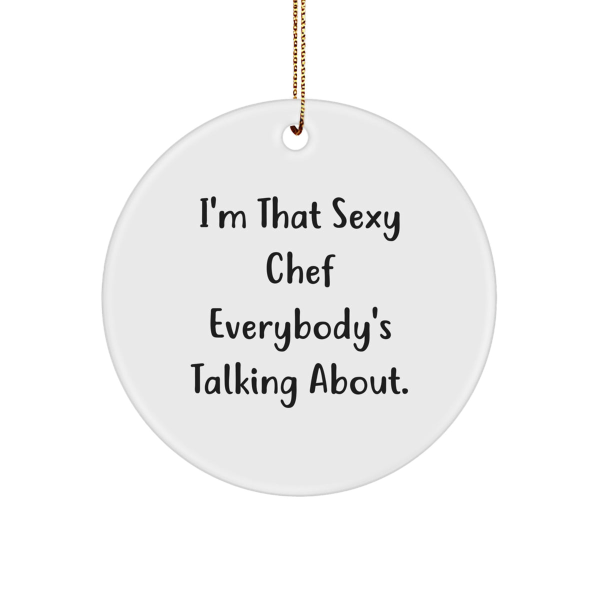 Sassy Chef Novelty Christmas Ornament for Friends Keepsake Gift - Image 1
