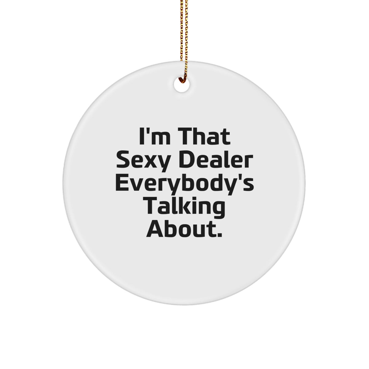 Christmas Gift for Her Dealer Ornament Present Bold Shine Glitz - Image 1